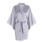 Gray purple single robe / S