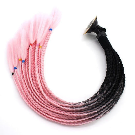 Helmet dirty braid men's and women's helmet decoration ponytail helmet small braid wig motorcycle motorcycle cool personality