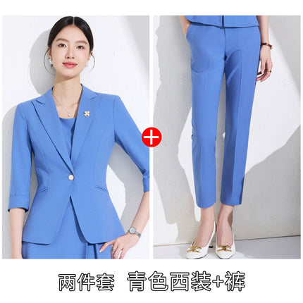 Light Workplace Suit dress suit Women's 2025 New Small Commuter High-end Suit Jacket Two-piece Set