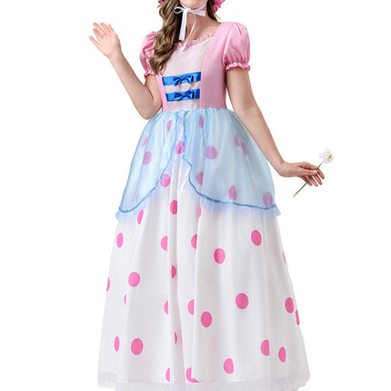 Toy Story Shepherdess Cosplay Costume Anime Character Shepherdess Long Dress Halloween Two-Dimensional Cosplay Costume