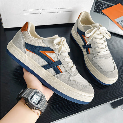 Men's Shoes 2024 New Autum Breathable Mesh Forrest Gump Flat Shoes Heightening Canvas Shoes Sports Casual Trendy Shoes