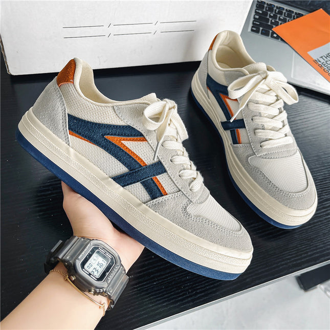 Men's Shoes 2024 New Autum Breathable Mesh Forrest Gump Flat Shoes Heightening Canvas Shoes Sports Casual Trendy Shoes