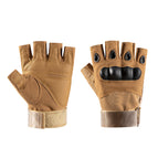 Hard shell half finger sand color / M
