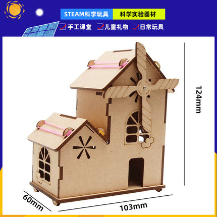 Children's science and technology diy handmade small solar series solar toy car physical model scientific experiment