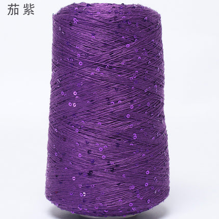Silk Joy/Tencel Iridescent Sequin Hand-Knitted Yarn Ball Colorful Tencel Sequin Yarn Wholesale 500g