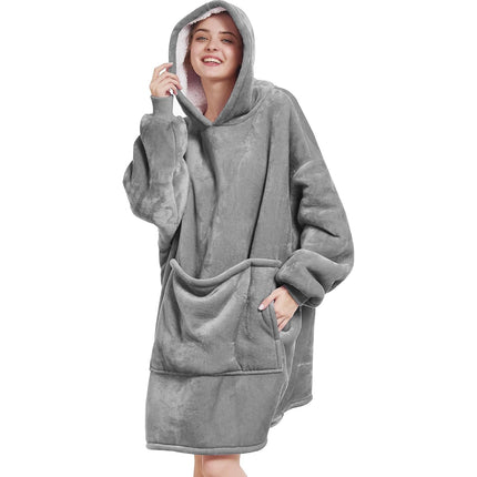 Amazon Hot Selling Autumn and Winter Flannel Double Layer Pajamas fleece-lined Warm Long Sleeve plus size Pet Bag Home Clothes