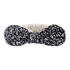 White headband with black panther print / bulk