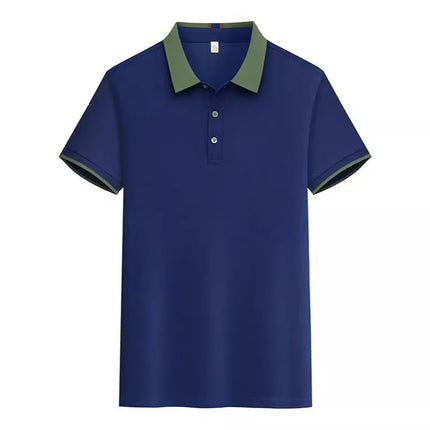 New POLO Advertising Shirt Waiter Work Clothes T-Shirt Short Sleeve Summer Hot Pot Barbecue Milk Tea Hotel Foil Print