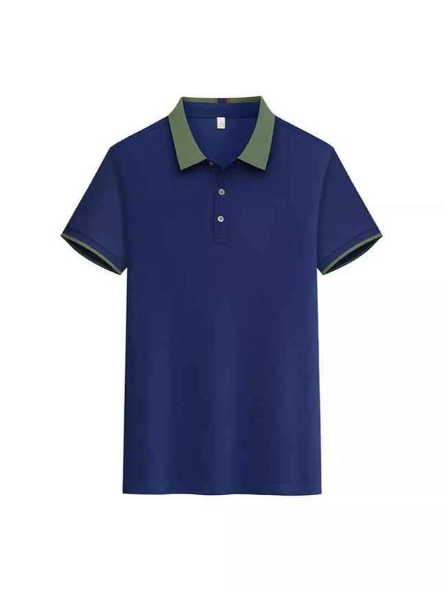 New POLO Advertising Shirt Waiter Work Clothes T-Shirt Short Sleeve Summer Hot Pot Barbecue Milk Tea Hotel Foil Print
