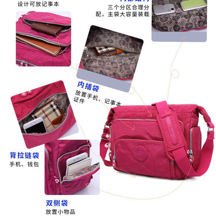Tigao Special One-Shoulder Diagonal Lightweight Trendy Fashion Versatile Women's Casual Water-Repellent Bag Compact and Waterproof