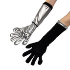 Silver coated extended gloves / One size fits all
