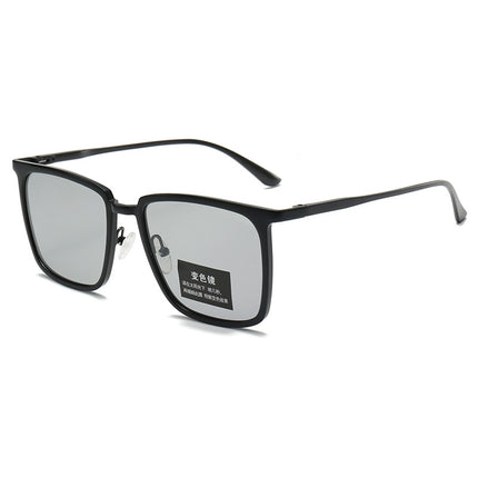 New Aluminum-Magnesium Polarized Sunglasses for Men for Driving, Anti-Uv Glare Color-Changing Glasses, Sun Protection Sunglasses
