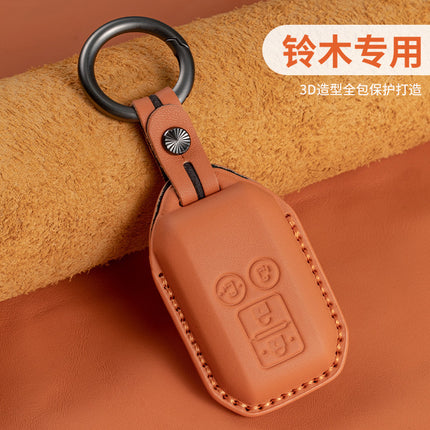 Suitable for Suzuki SUZUKI XL7 first layer cowhide key case solio Muni hustler leather ertiga