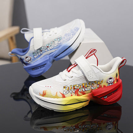 Boys' Shoes 2025 Spring and Summer New Style Medium and Large Children's Mesh Breathable Children's Shoes Cross-Border Wholesale Velcro Sports Running