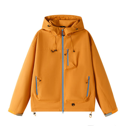 Soft Shell Jacket for Men and Women, New Three-In-One Detachable Single-Impact Hooded Jacket, Outdoor Windproof and Waterproof Mountaineering Jacket