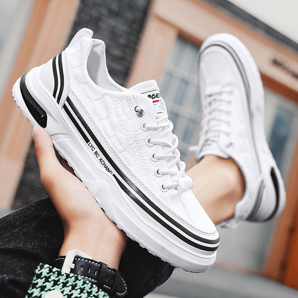 2026 Summer Youth Casual Student Sneakers Low-Top Slip-On Casual Shoes Canvas White Shoes Breathable