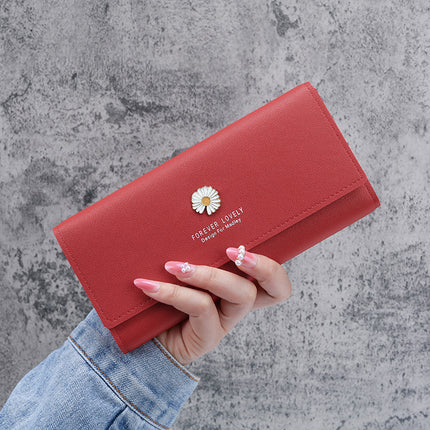 Manufacturers wholesale new wallet ladies fashion purse simple small folding small wallet mini version card bag female