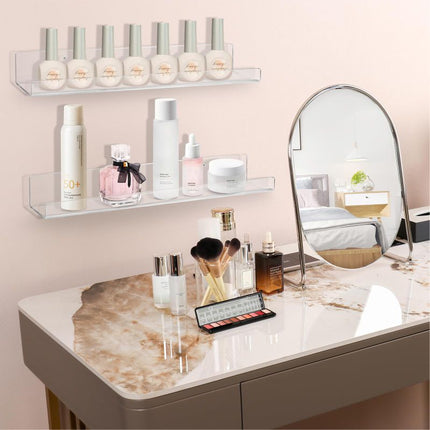 Cross-Border Acrylic Wall-Mounted U-Shaped Storage Rack, Transparent, No-Drill Wall Hanging, Bathroom, Kitchen, Study, Record Storage Rack