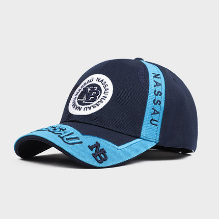 Men's baseball cap 3D embroidered peaked cap hat female outdoor sun hat sun protection hat Amazon cross-border hot sale