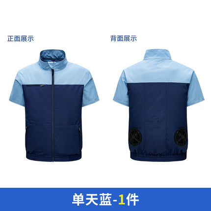 Cross-border New Smart Air-conditioning Clothing Jacket Clothes with Fan Outdoor Work Uniform Labor Protection Duty Fan Clothing