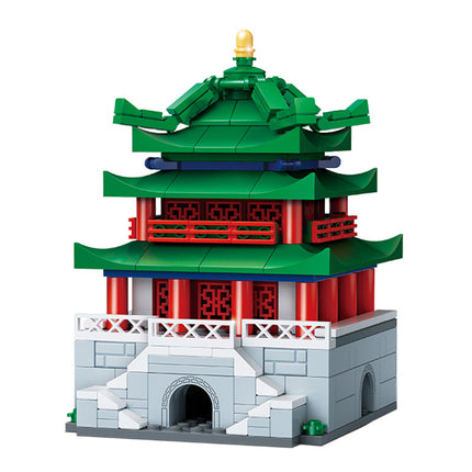 Goody Building Block 51015 Shanhaiguan Temple of Heaven Bell Tower Children's Educational Assembled Toys Compatible with Lego Architecture Street Scene