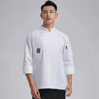 White [long sleeves] three buttons / XL/175