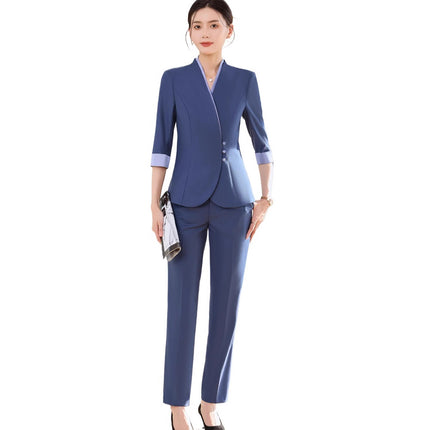 Professional Suit suit Women's Spring and Autumn New Fashion Temperament Hotel Manager Beauty Salon Master Medical Beauty Front Desk Work Clothes