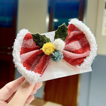 20024 Christmas Hair Ring Antler Hair Ring Bow Hairpin Elegant Cute Christmas Party Children Hair Accessories