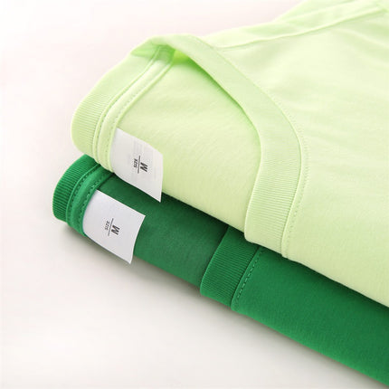 Loose-Fitting | 50-Count Double Yarn T-Shirt Ice Silk Cotton Round Neck Short-Sleeve T-Shirt Moisture-Wicking Business Casual Half-Sleeve for Men
