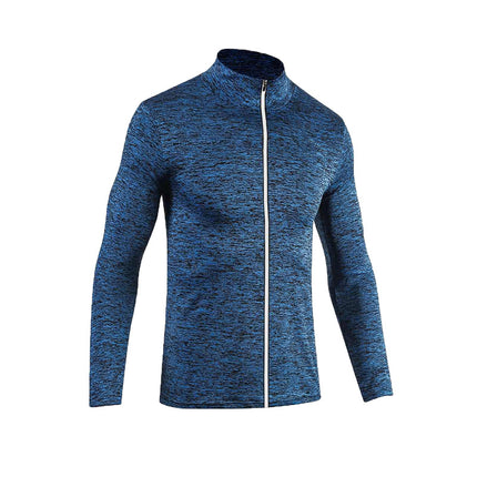 Fitness Basketball Sports Jacket for Men, Stand-Up Collar, Outdoor Running Zipper Quick-Drying Jacket, Breathable Quick-Drying Sports Jacket for Men