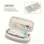 Twill retractable pencil case [green]