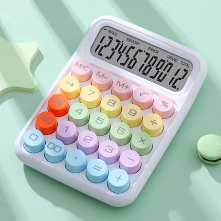 Voice Calculator High Color Value Gradient Portable Computer 12-Bit Large Screen for Office Examination