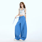 Blue extended pants / S