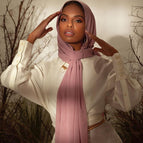 Leather Pink #22 / 180*70cm (Pearl chiffon)