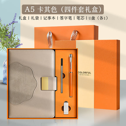 The new a5 business notebook sub-suit can be customized logo high value enterprise activities hand gift box