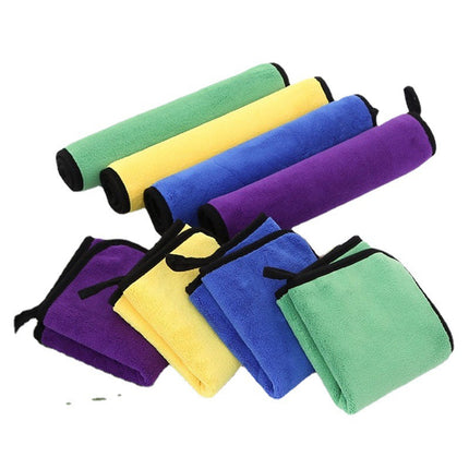 Thickened Coral Velvet Car Towel Car Wash Towel Square Towel Cleaning Rag Scouring Pad Dish Towel Car Interior Cleaning