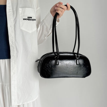 2026 New Style Handbag Korean Version Niche Shoulder Underarm Bag Trendy Fashion Large Capacity Silver Pillow Bag