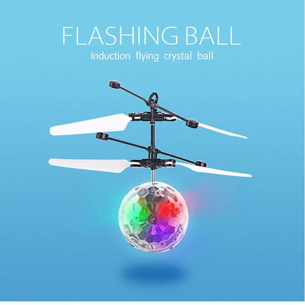 New strange toy remote control induction crystal ball colorful flash flying ball induction aircraft flash flying ball
