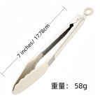 1 / 7 inch -- white silicone food clip