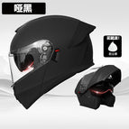 Helmet-matte black [hd dual mirror]