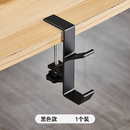 Foldable Tableside Hook, Simple Space Aluminum Hook, Desktop Storage and Organization Hook, Creative Deskside Hook for Students