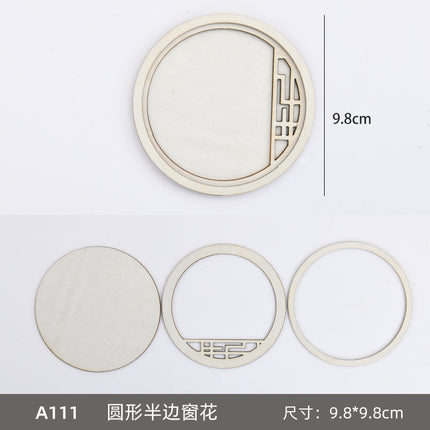Handmade Bamboo DIY Fridge Magnet Wooden Frame Material Kit New Year's Day Parent-Child Handicraft Activity Cultural and Creative Salon Team Building Gift