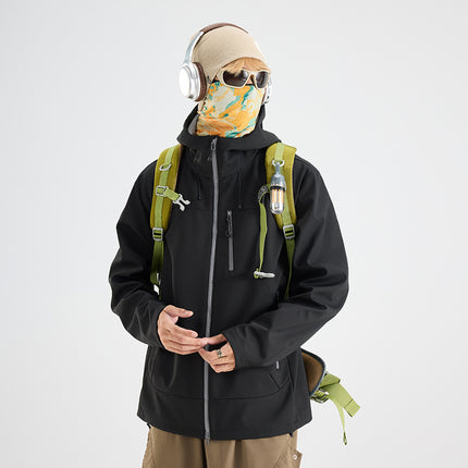 Couple Style Softshell Jacket Single-Layer Custom Jacket Outdoor Sports Camping Travel Versatile Hiking Jacket Autumn