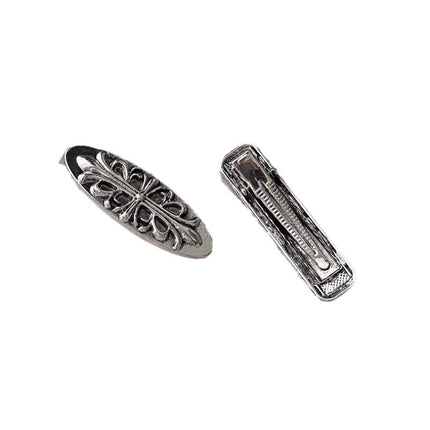 Hongyan 2025 Summer Women's Artistic Retro Chinese Style Zinc Alloy Handmade Textured Hair Clip Fashion Accessory