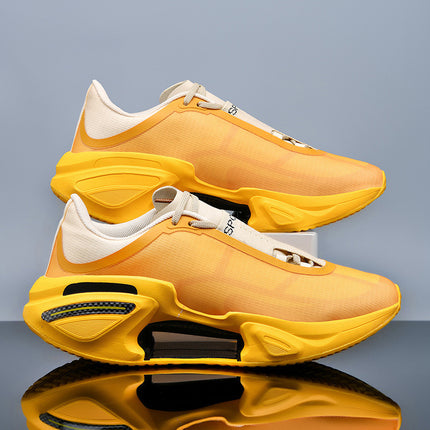 Cross-border explosions middle school students running shoes 2025 new ultra-light shock absorption professional running shoes men's breathable shoes non-slip