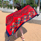 M249-01 colored cashew red / 180*90cm