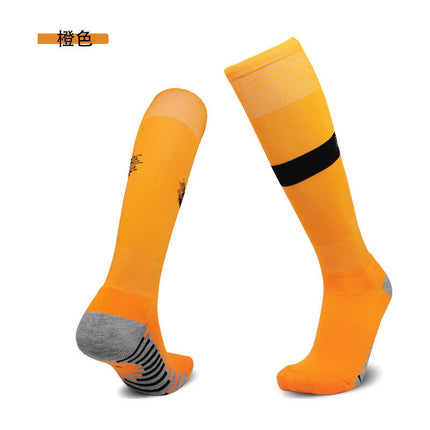 Cross-Border Professional Football Socks with Towel Bottom, Non-Slip, Sweat-Absorbent Sports Socks for Men, Children's High Tube Socks, Quick-Drying Football Sports Socks