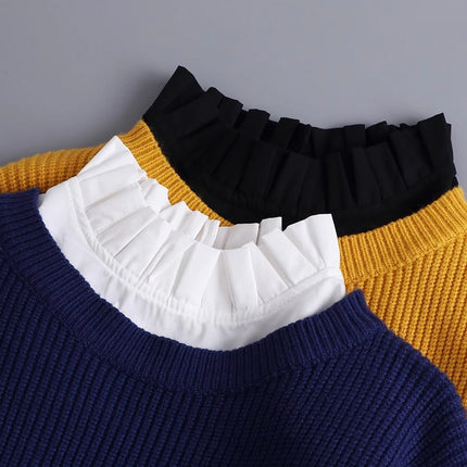 Fake Collar Children's All-match Fake Collar with Sweater Collar Shirt Collar Decoration Fake Shirt Collar Fake Collar Organ Pleat Collar