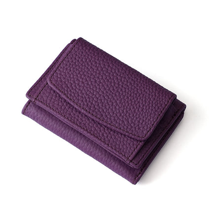 Japan Amazon Lotte Women's Genuine Leather Small Purse rfid Coin Bag Wallet Foreign Trade Mini Short Money Cloth