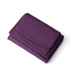 Matsuoka [Purple] inside and outside full head layer cowhide / 10*7*3CM